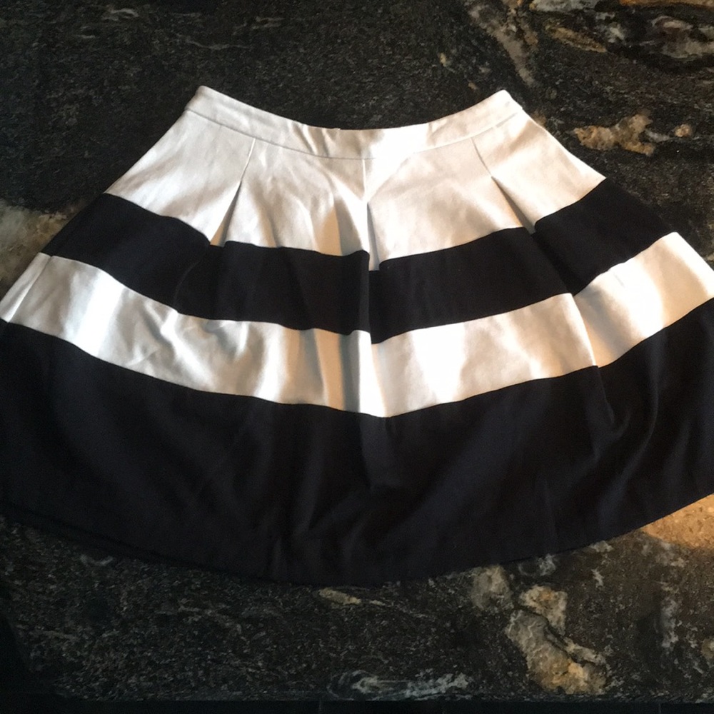 Express Black and White Skirt